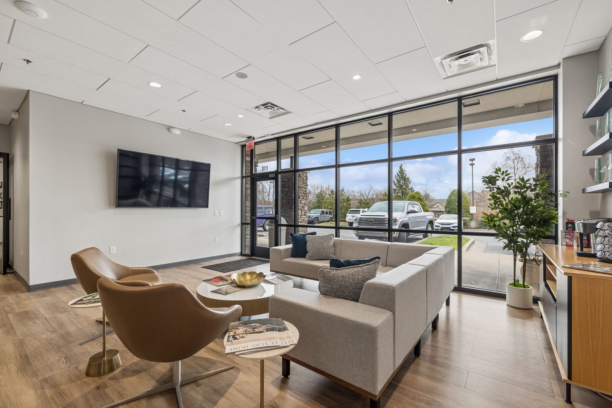 Open-concept main living room staged for buyers in Franklin, Tennessee — interior of a KW Empower Franklin listing
