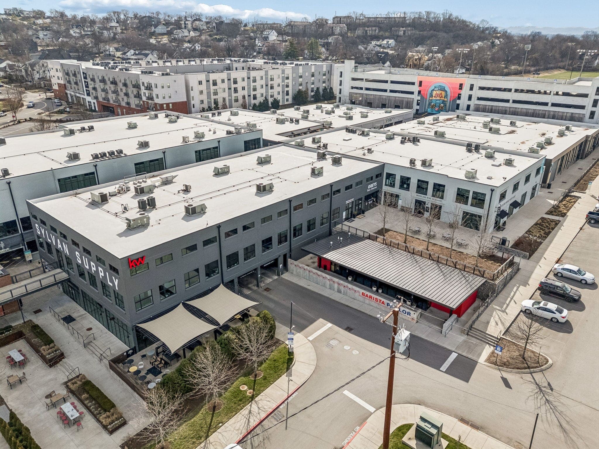 The Sylvan Supply complex housing KW Nashville Music City — one of four Empower market centers
